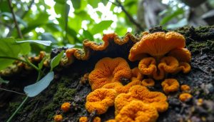 The role of fungi in building biodegradable materials.