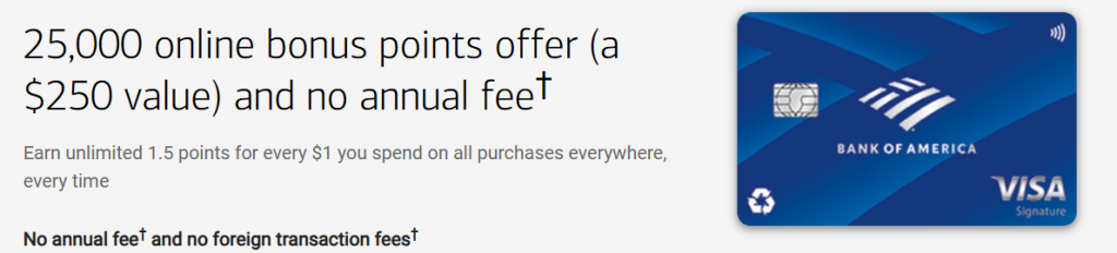 Bank of America Travel Rewards
