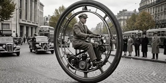 The Monowheel Vehicles That Promised the Future of Transportation